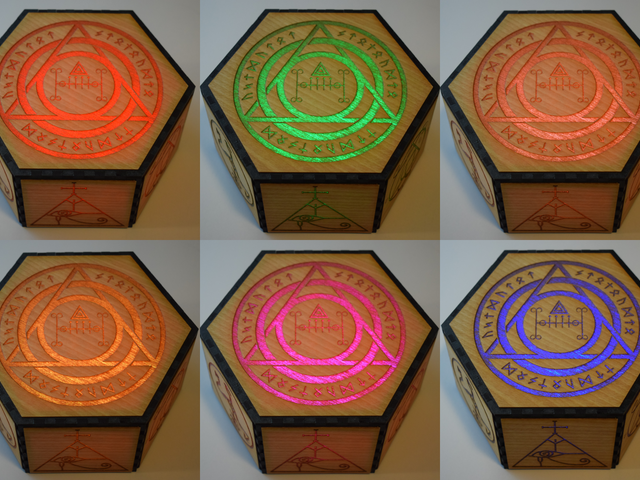lit with different colors
