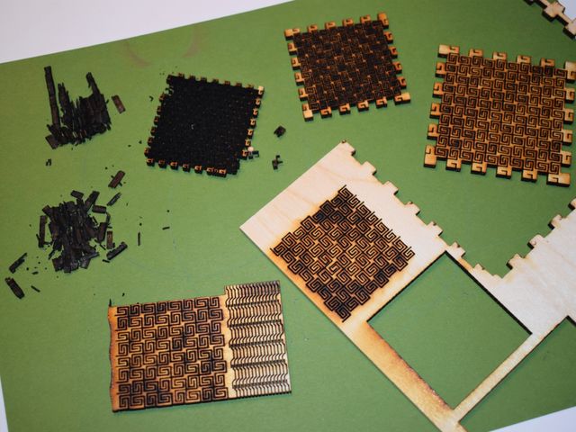 image of a laser cut living hinge