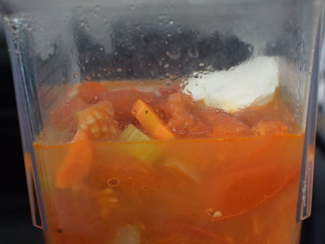 image of soup in the blender
